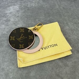 Louis Vuitton Monogram LV Mirror Bag Charm Key Holder Rose Ballerine